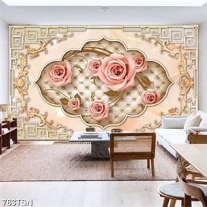 Tranh in thảm hoa hồng đẹp