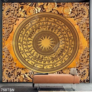 Tranh thảm hoa văn trống đồng