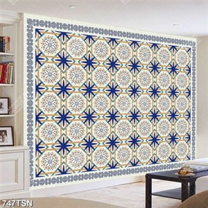 Tranh thảm hoạ tiết hoa văn tròn