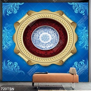 Tranh thảm hoa văn tròn