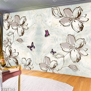 Tranh hoa dán tường đẹp