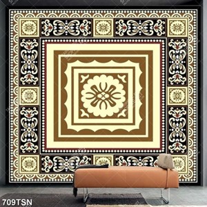 Tranh thảm hoạ tiết ô vuông đẹp