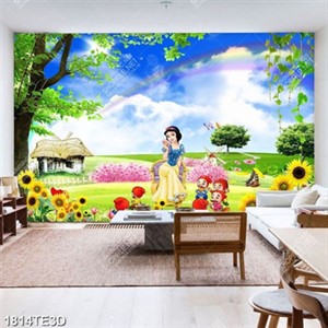 Tranh Bạch Tuyết trên cánh đồng