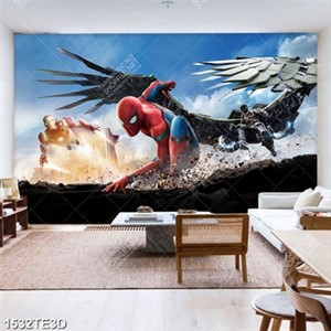 Tranh người nhện và người sắt giải cứu thế giới