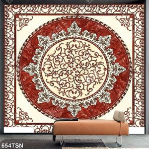Tranh thảm hoa văn cổ điển tròn