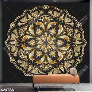 Tranh thảm hoạ tiết tròn