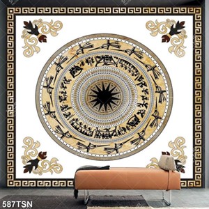 Tranh in gạch lót sảnh sang trọng