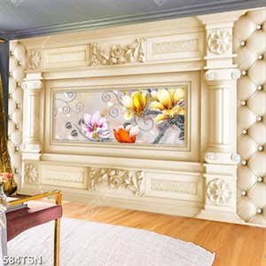 Tranh 3D trang trí dán tường