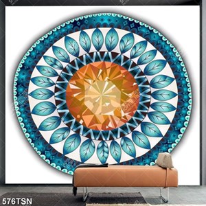 Tranh thảm hoa văn tròn đẹp