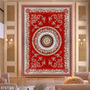 Tranh thảm hoa tiết in thảm phòng khách