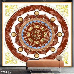 Tranh thảm hoạ tiết vòng tròn