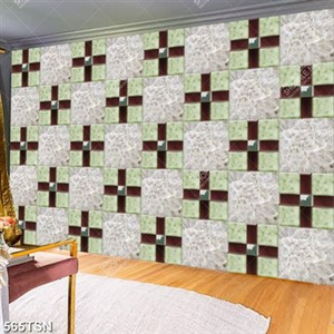 Tranh in gạch hoạ tiết ô vuông