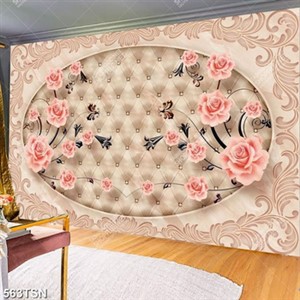 Tranh thảm hoa văn và hoa hồng đẹp