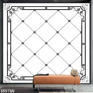 Tranh in gạch lót sảnh phòng khách sang trọng