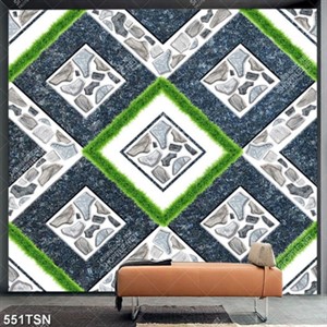 Tranh gạch mẫu hoa văn ô vuông đẹp