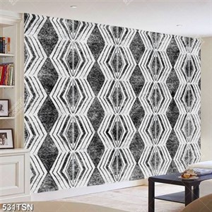 Tranh thảm hoạ tiết hình thoi đẹp