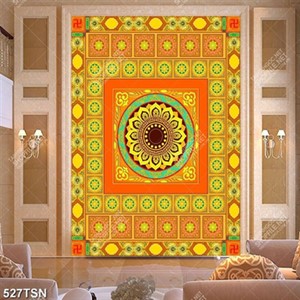 Tranh thảm thổ cẩm màu sắc đẹp