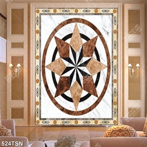 Tranh gạch lót sảnh phòng khách