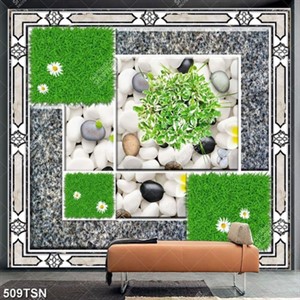 Tranh in gạch lót sân nhà mẫu mới nhất hiện nay