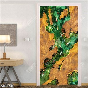 Tranh in mặt bàn gỗ đẹp