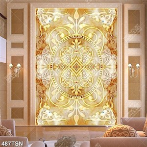 Tranh thảm hoa văn vân đá