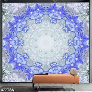 Tranh thảm hoa hình vuông in chất lượng cao