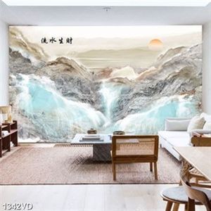 Tranh vân đá ghép phong thủy in kính đẹp