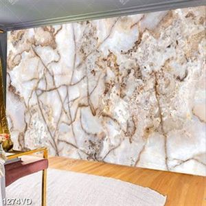 Mặt đá trắng vân nâu in gạch đẹp