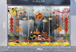 Vector decal gói bánh chưng và tiền vàng