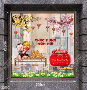 File tranh cdr em bé và túi quà đỏ