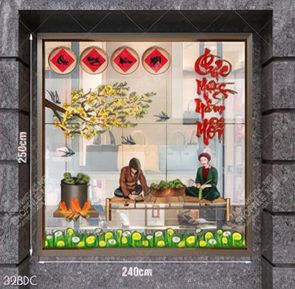 Tranh chúc mừng năm mới file vector