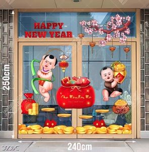 Tranh file cdr hai em bé dễ thương và tiền vàng