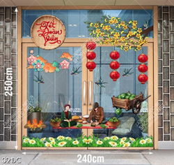 Tranh tết đoàn viên file cdr