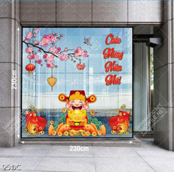 Tranh vector decal thần tài và chỉnh vàng