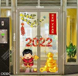 Tranh năm mới 2022 file cdr