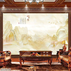 Vân đá màu vàng in kính đẹp