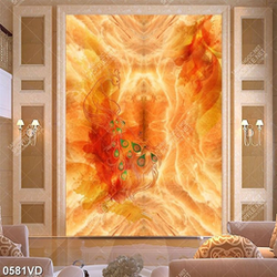 Vân đá màu cam in gạch đẹp