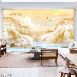 Tranh đá cẩm thạch cảnh phong thủy đẹp