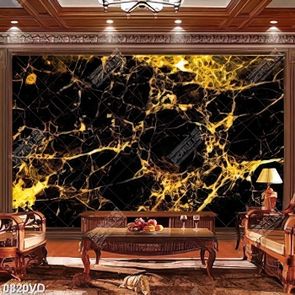 Đá đen vân vàng in sàn đẹp