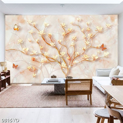 Tranh hoa nền đá đẹp