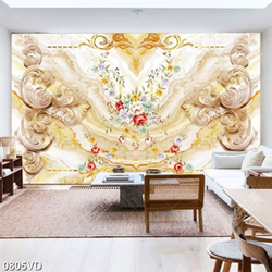 Tranh hoa văn vân đá file psd