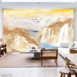 Trânh vân đá và chim Hạc