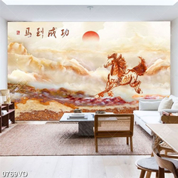 Tranh đá phong thủy mã đáo