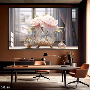 Tranh bình hoa nghệ thuật sang trọng