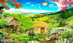 File In file gốc PSD phong cảnh đồng ruộng quê hương File In file gốc PSD phong cảnh đồng ruộng quê hương