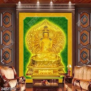 Tranh Quan Âm nghìn tay đẹp in kính đẹp