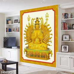 Tranh tượng Phật mẫu bằng vàng