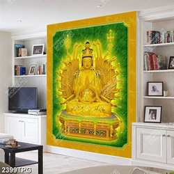 Tranh tượng Phật mẫu bằng vàng đẹp nhất