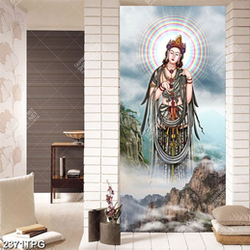 Tranh Bồ Tát trên núi