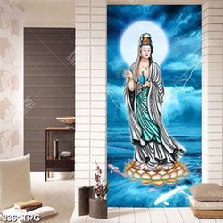 Tranh Bồ Tát lướt trên biển